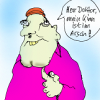 Kinn im Arsch