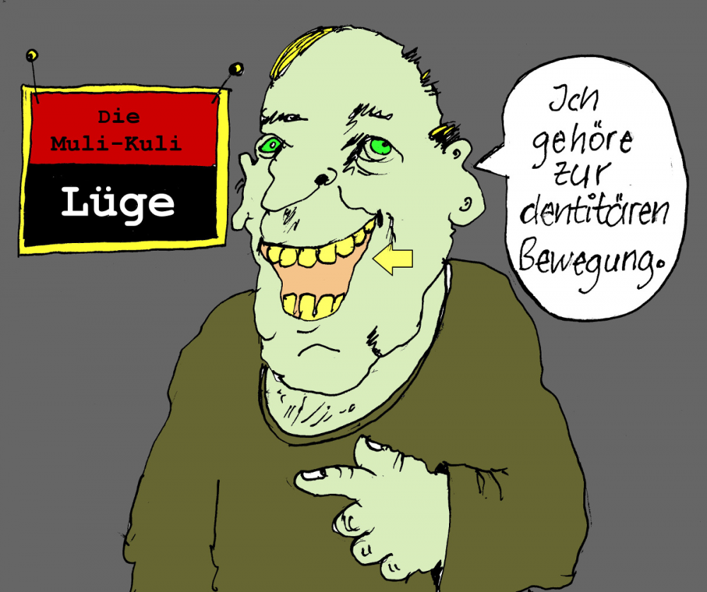 Cartoon: Dentitäre 'Bewegung' 1