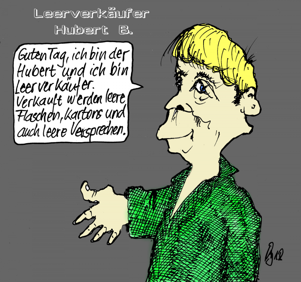Cartoon: Hubert der Leerverkäufer 1