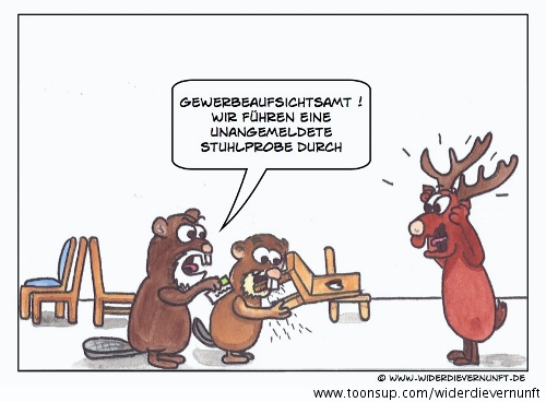Cartoon: Gewerbeaufsichtsamt 1