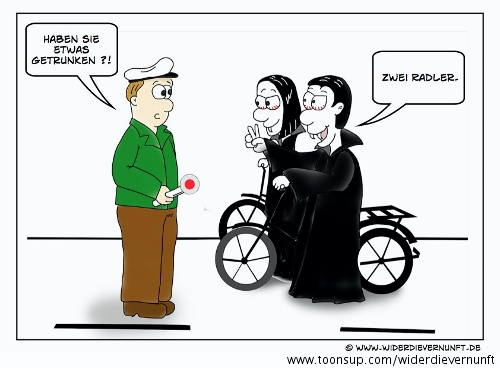 Cartoon: Polizeikontrolle 1