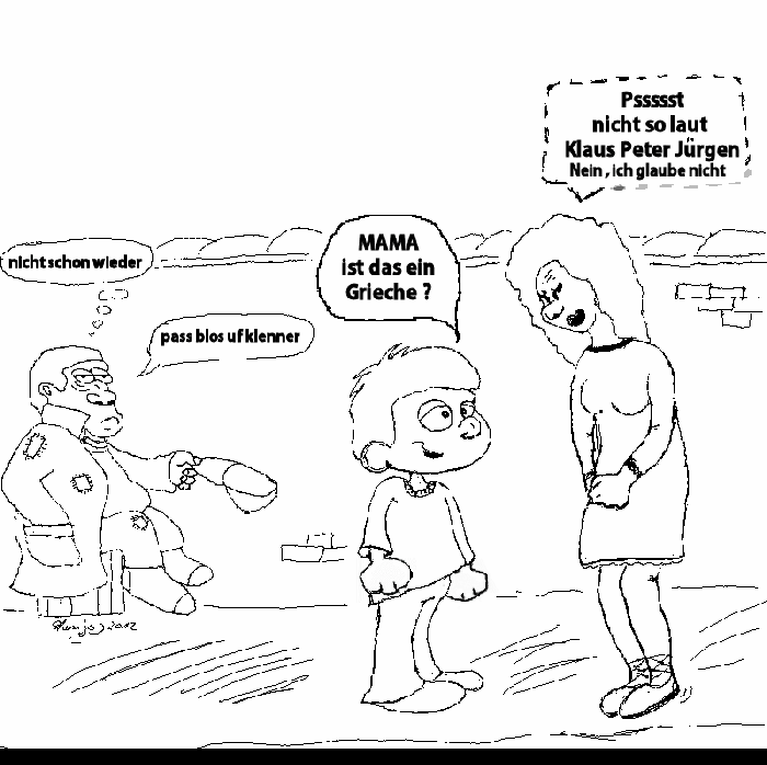 Cartoon: Ist das ein Grieche Mama ? 1