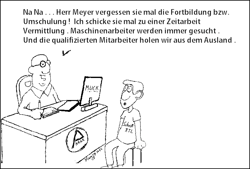 Cartoon: Neulich bei der ARGE 1