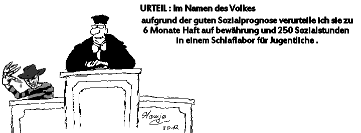 Cartoon: Urteil Im Namen des Volkes 1