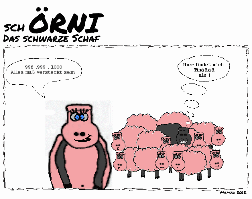 Cartoon: Schörni - Versteckspiel 1