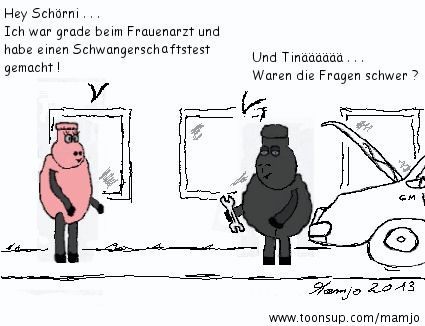 Cartoon: Schörni - - Wie er nu ma so ist 1