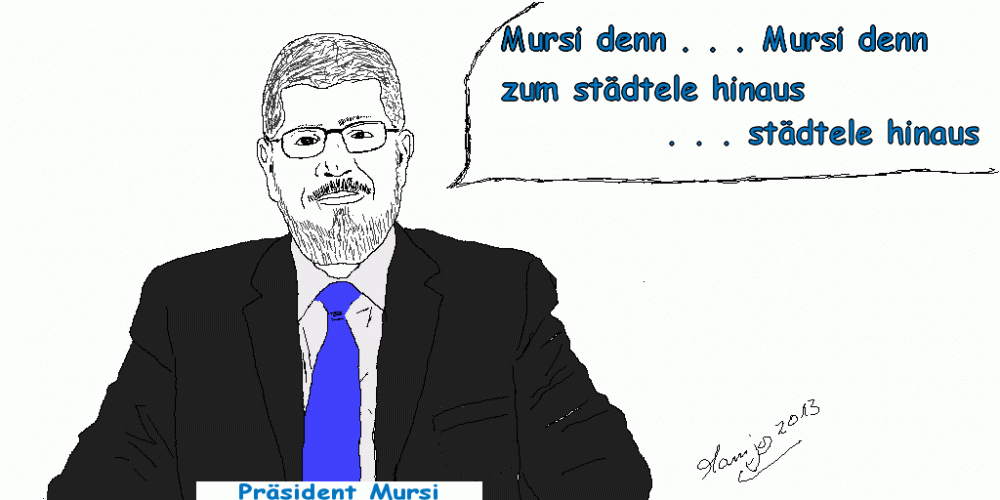 Cartoon: Präsident Mursi ^^ Ägyptens 2013 1