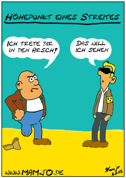 Cartoon: Höhepunkt eines Streites ^^ 1