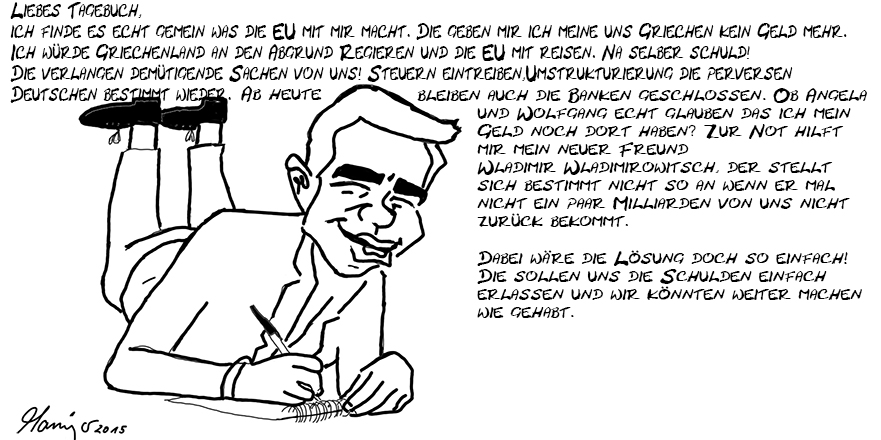 Cartoon: Liebes Tagebuch 1