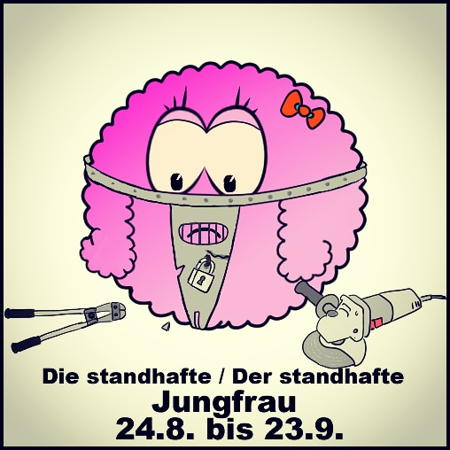 Cartoon Sternzeichen Jungfrau Toonsup