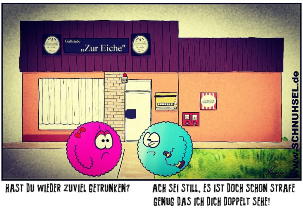 Cartoon: Grillstube ca. 1980 1
