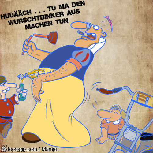 Cartoon: Schneeröhrig und die 7 Werner ´s 1