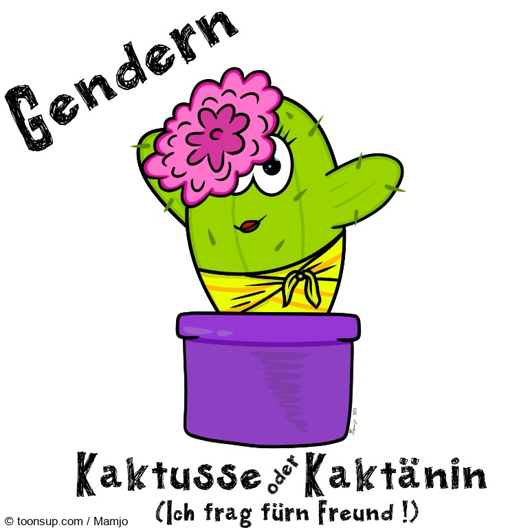 Cartoon: Eine Frage de gendern´s 1