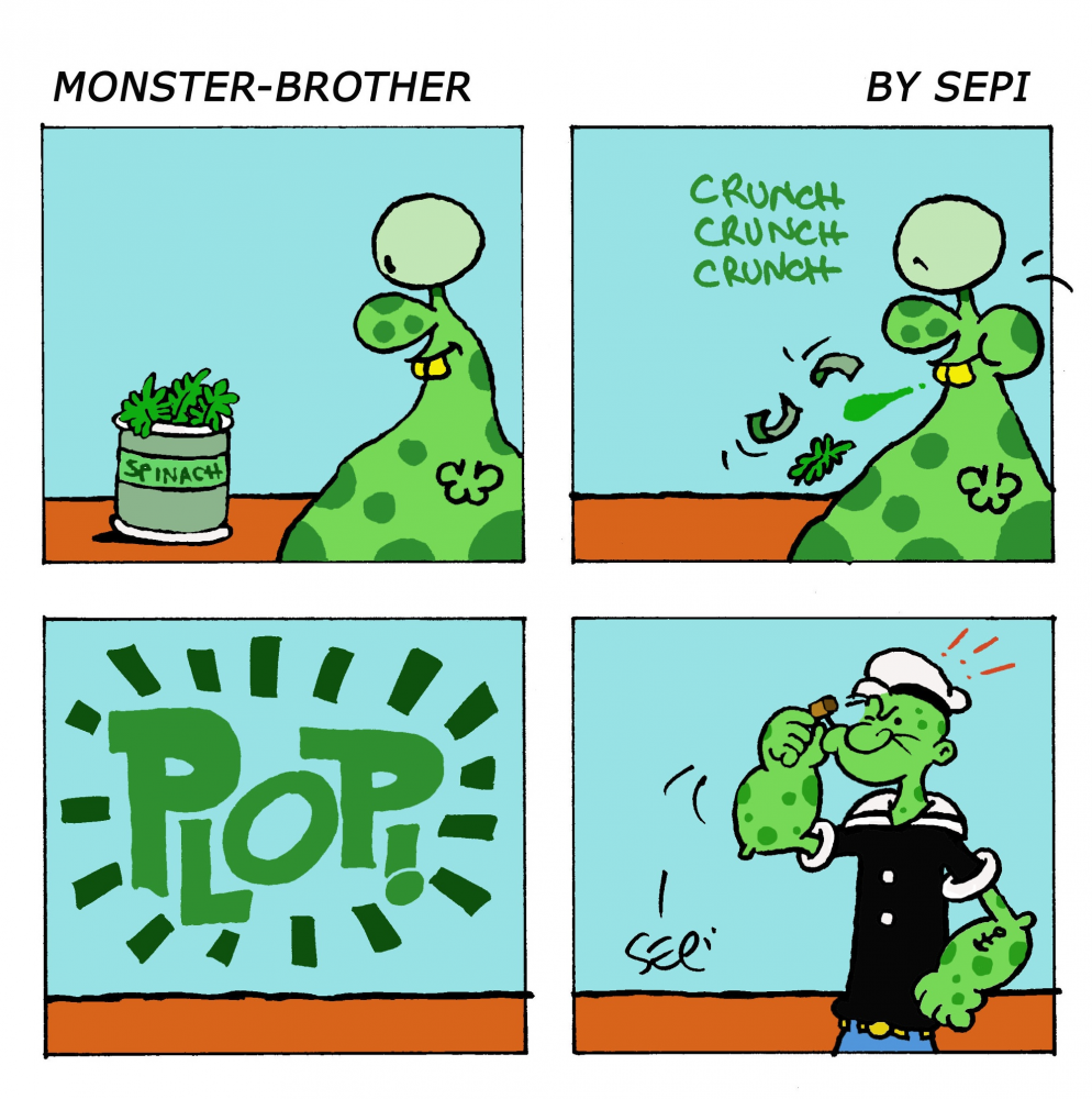 Cartoon: Monster-Brother / Monster-Bruder 1