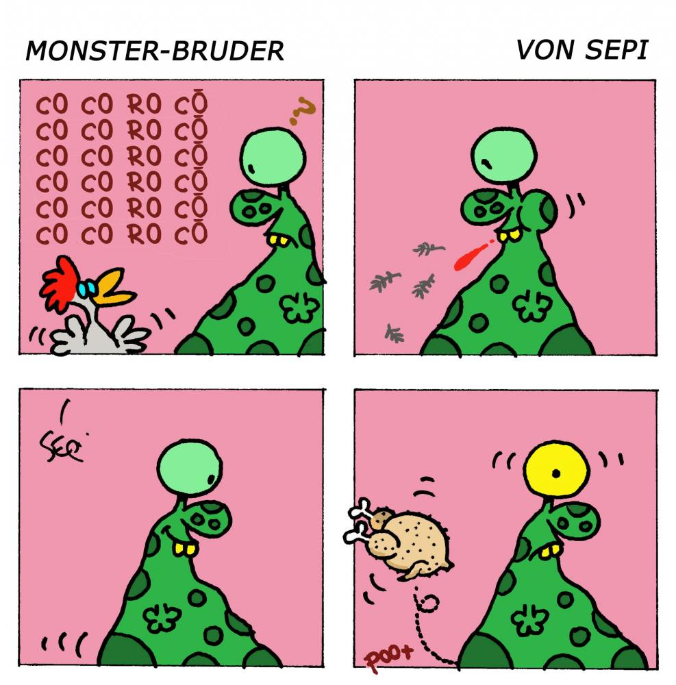 Cartoon: Monster-Brother / Monster-Bruder 1