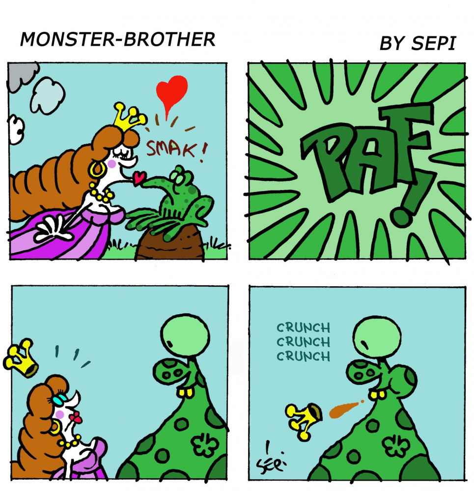 Cartoon: Monster-Brother / Monster-Bruder 1