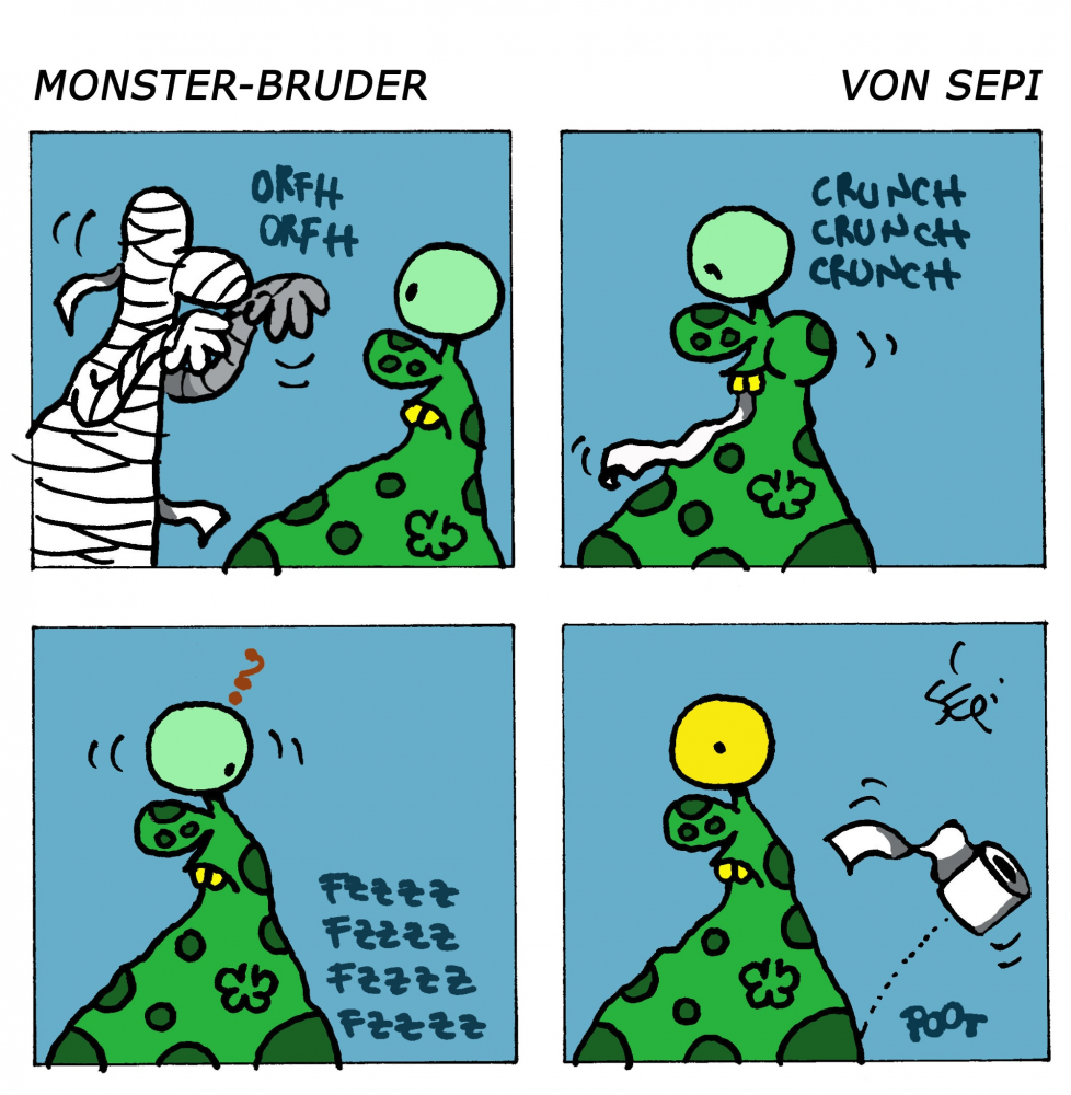 Cartoon: Monster-Brother / Monster-Bruder 1