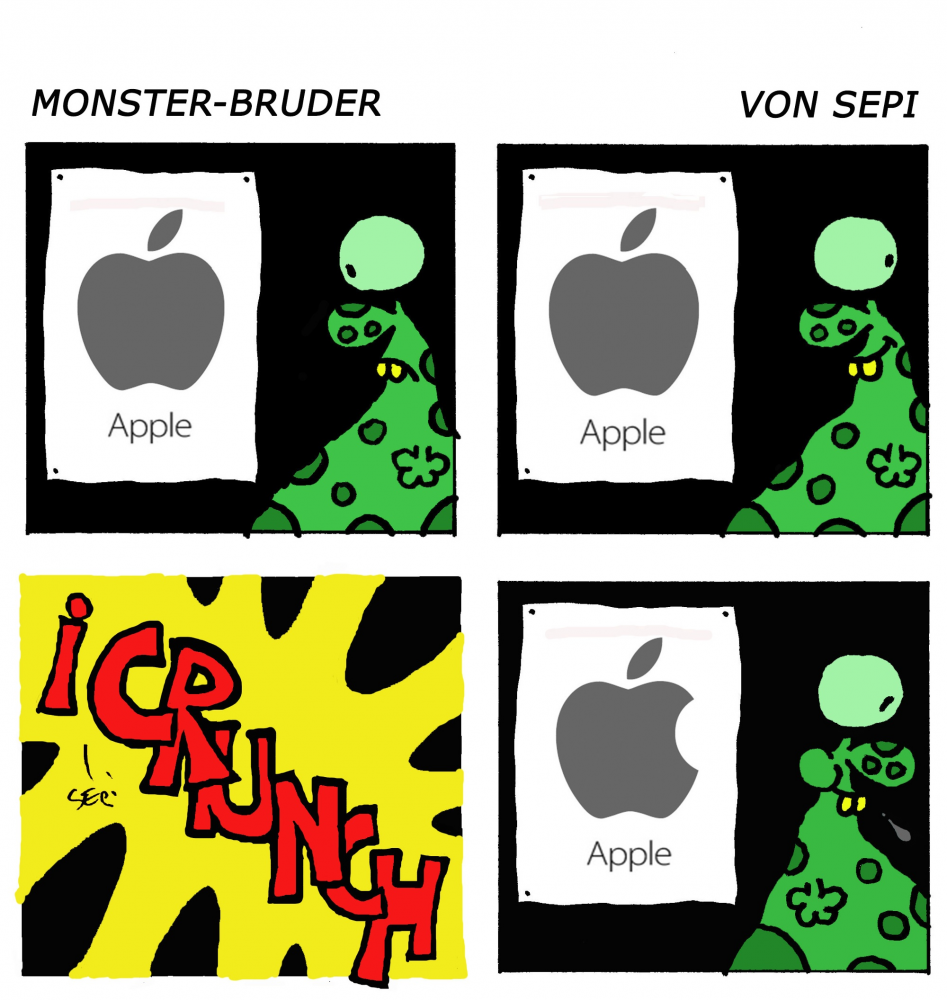 Cartoon: Monster-Brother / Monster-Bruder 1
