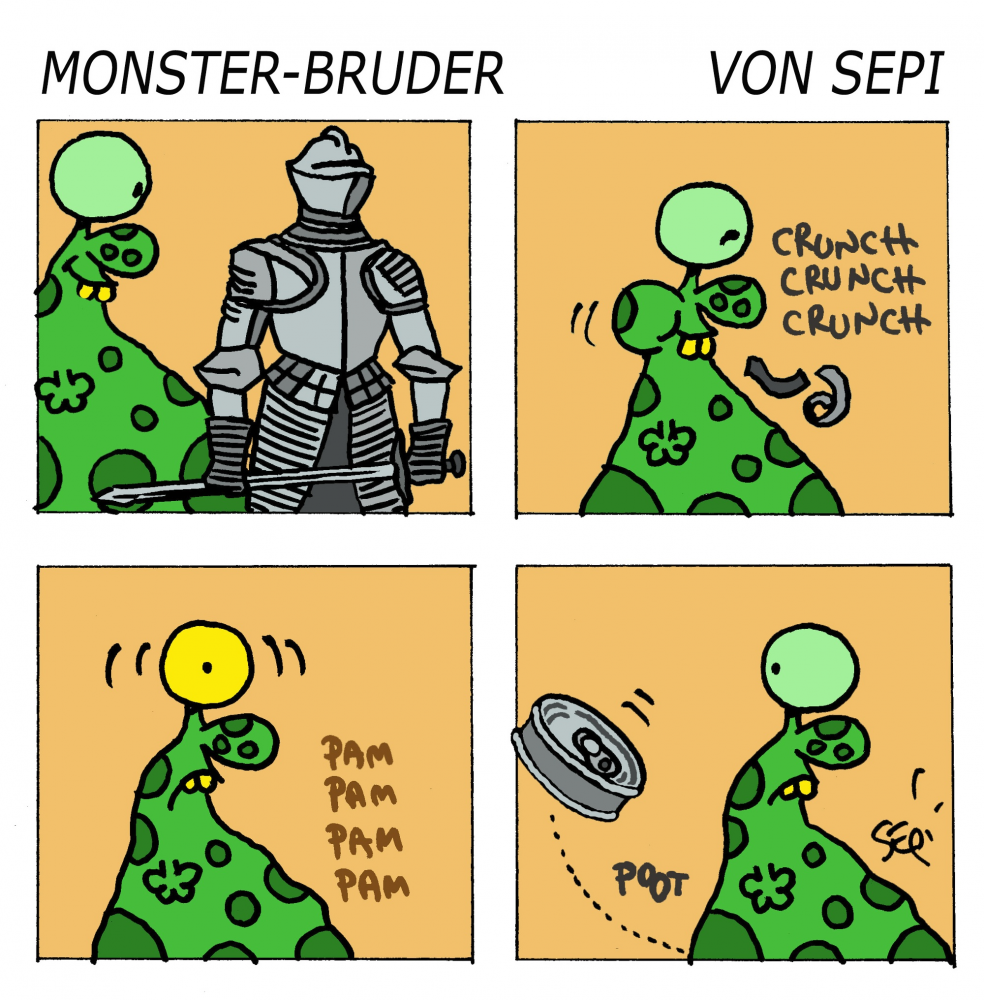 Cartoon: Monster-Brother / Monster-Bruder 1
