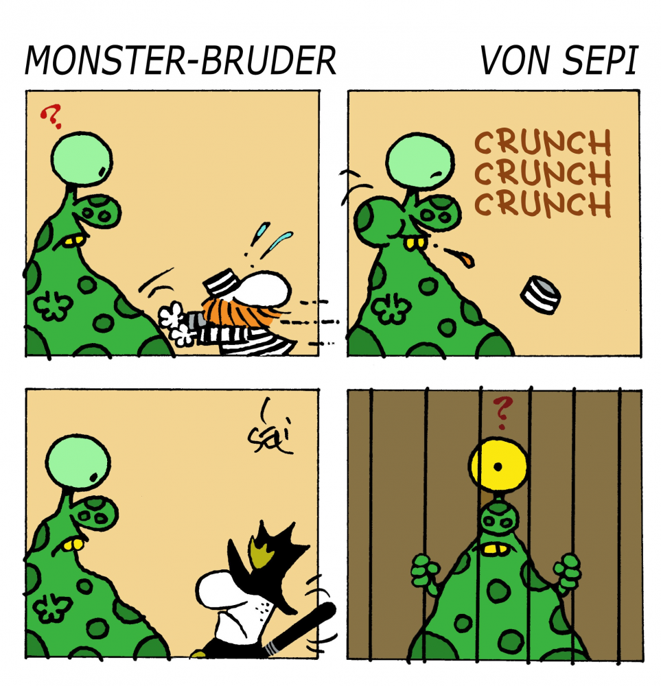 Cartoon: Monster-Brother / Monster-Bruder 1