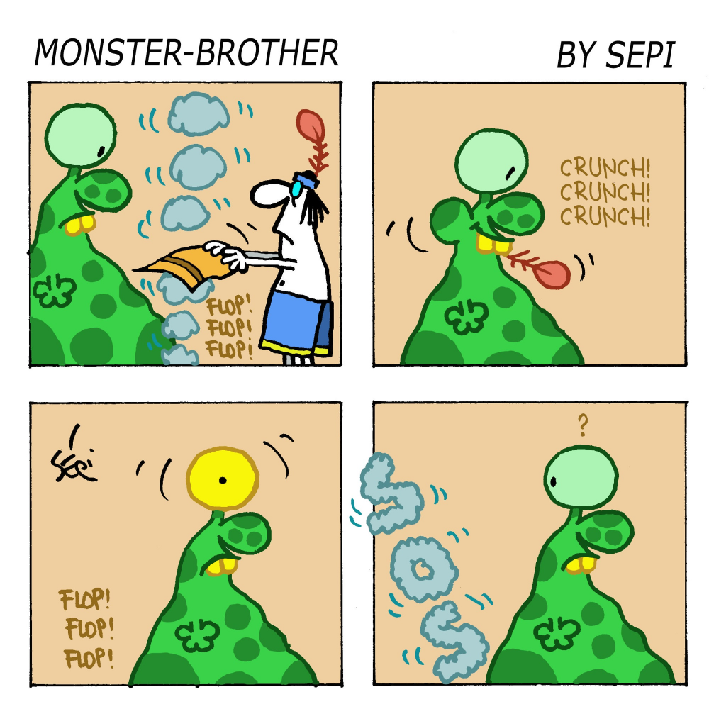 Cartoon: Monster-Brother / Monster-Bruder 1