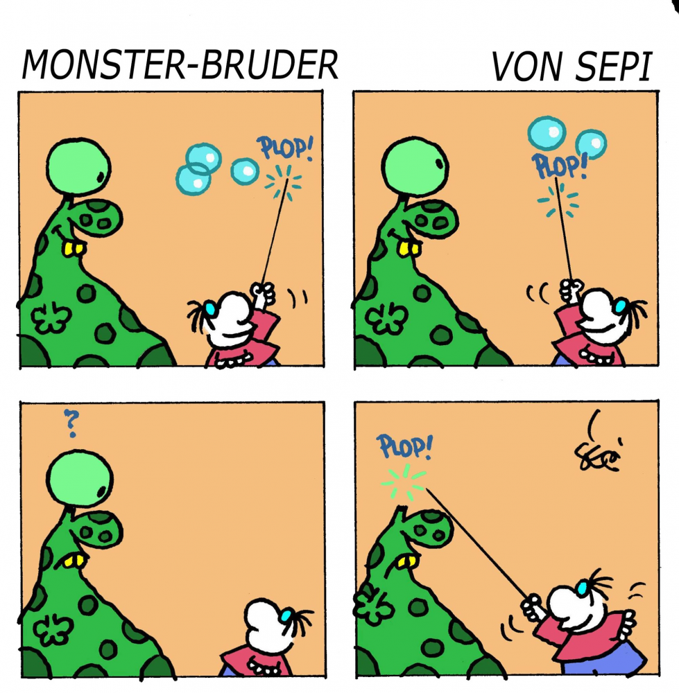 Cartoon: Monster-Brother / Monster-Bruder 1