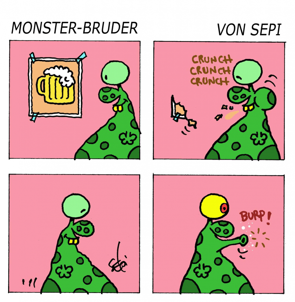 Cartoon: Monster-Brother / Monster-Bruder 1