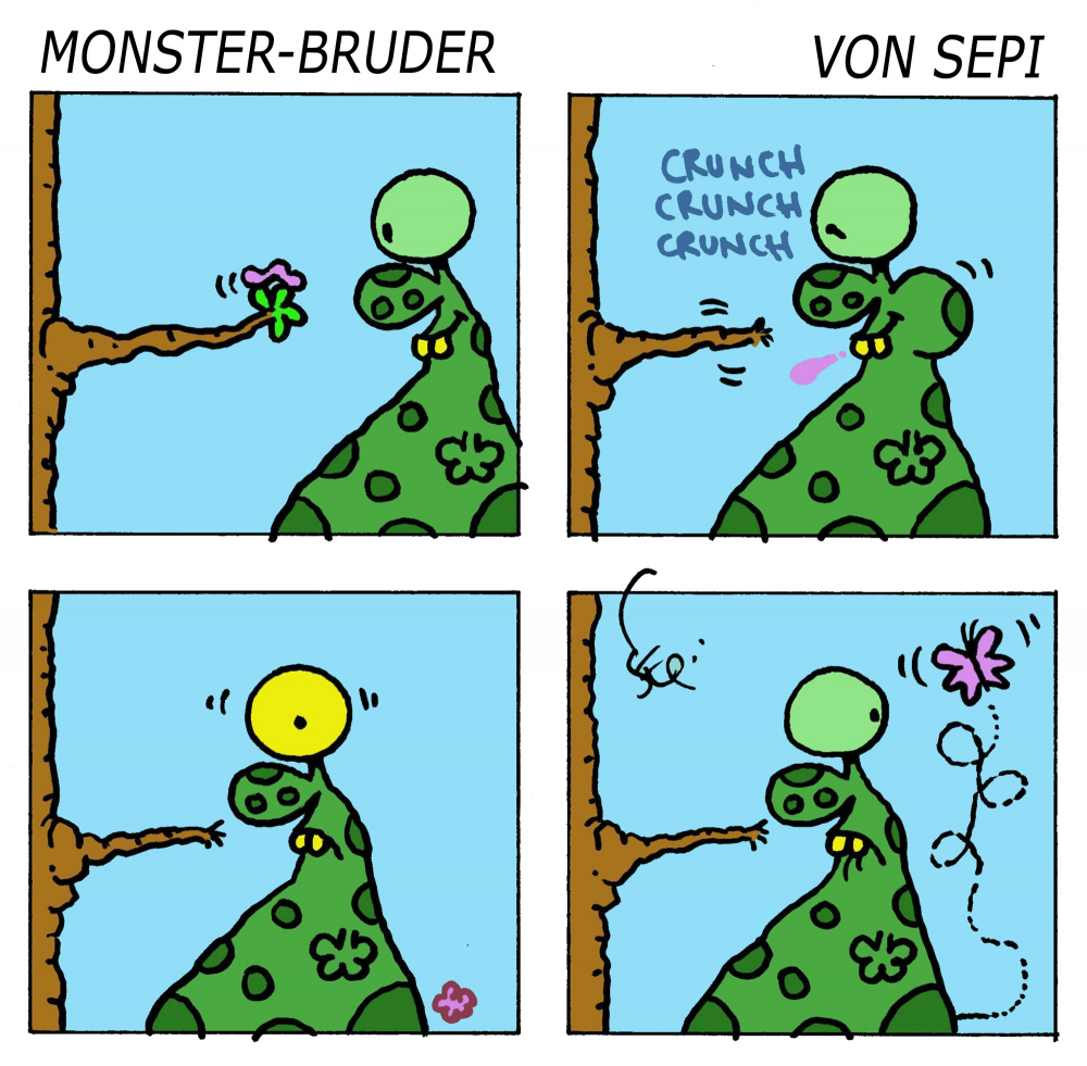 Cartoon: Monster-Brother / Monster-Bruder 1