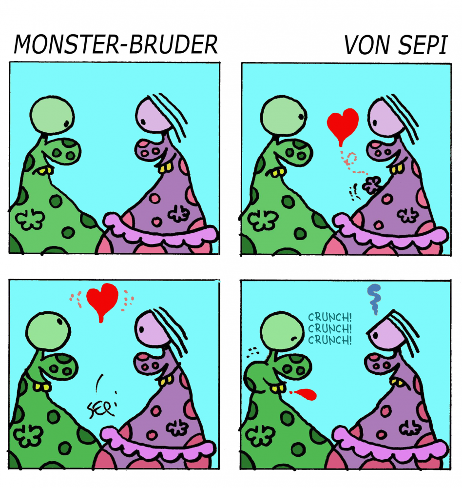 Cartoon: Monster-Brother / Monster-Bruder 1