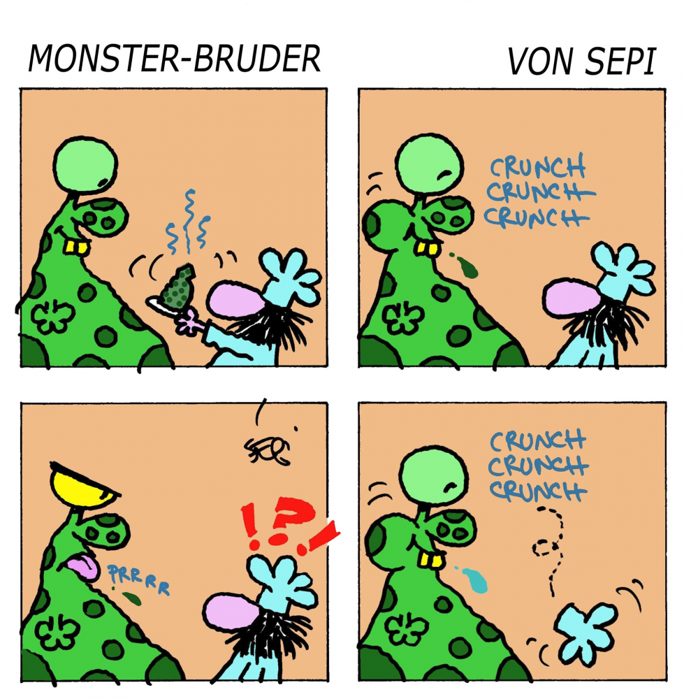 Cartoon: Monster-Brother / Monster-Bruder 1
