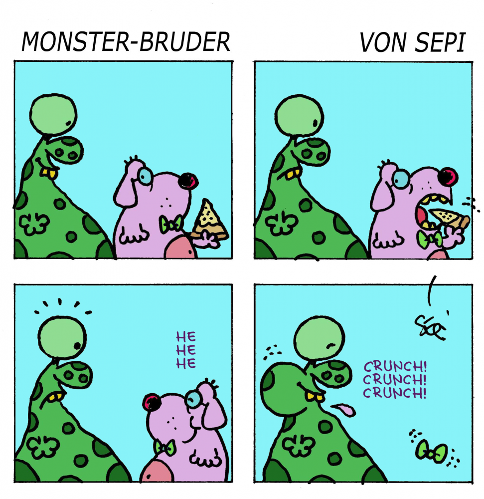 Cartoon: Monster-Brother / Monster-Bruder 1