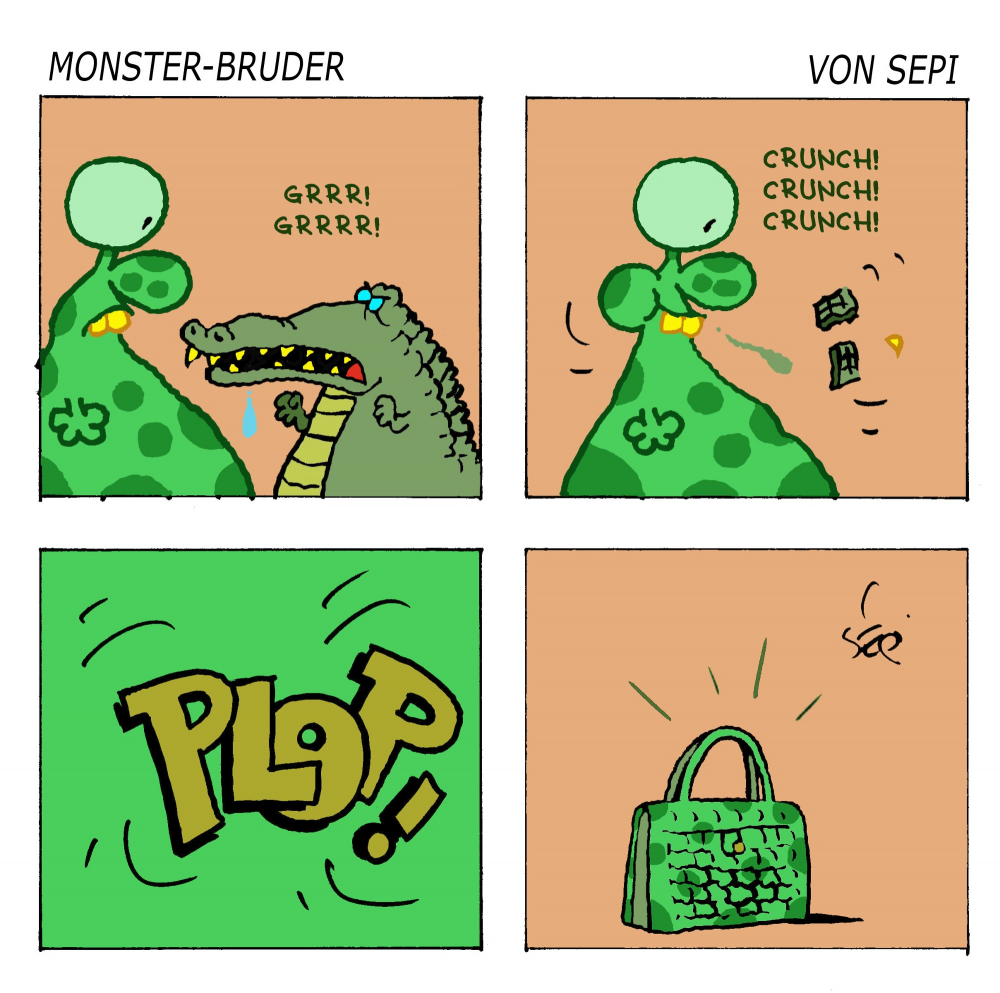 Cartoon: Monster-Brother / Monster-Bruder 1