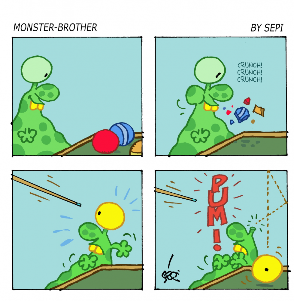 Cartoon: Monster-Brother / Monster-Bruder 1