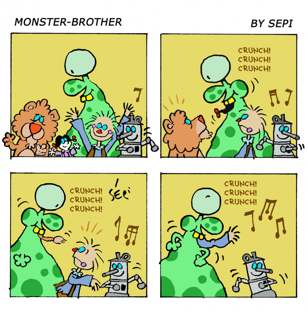 Cartoon: Monster-Brother / Monster-Bruder 1