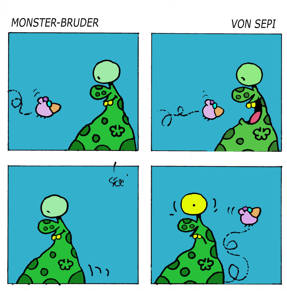 Cartoon: Monster-Brother / Monster-Bruder 1