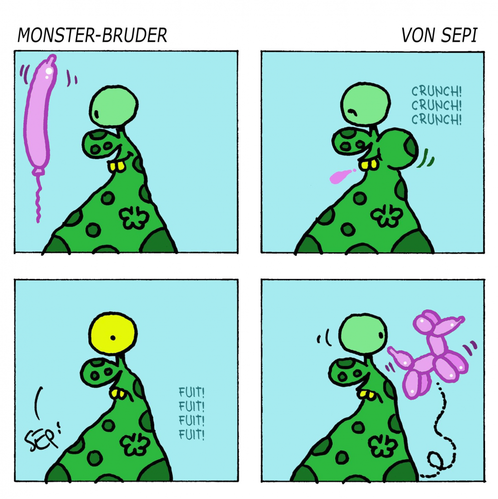 Cartoon: Monster-Brother / Monster-Bruder 1