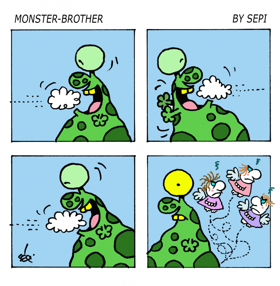 Cartoon: Monster-Brother / Monster-Bruder 1