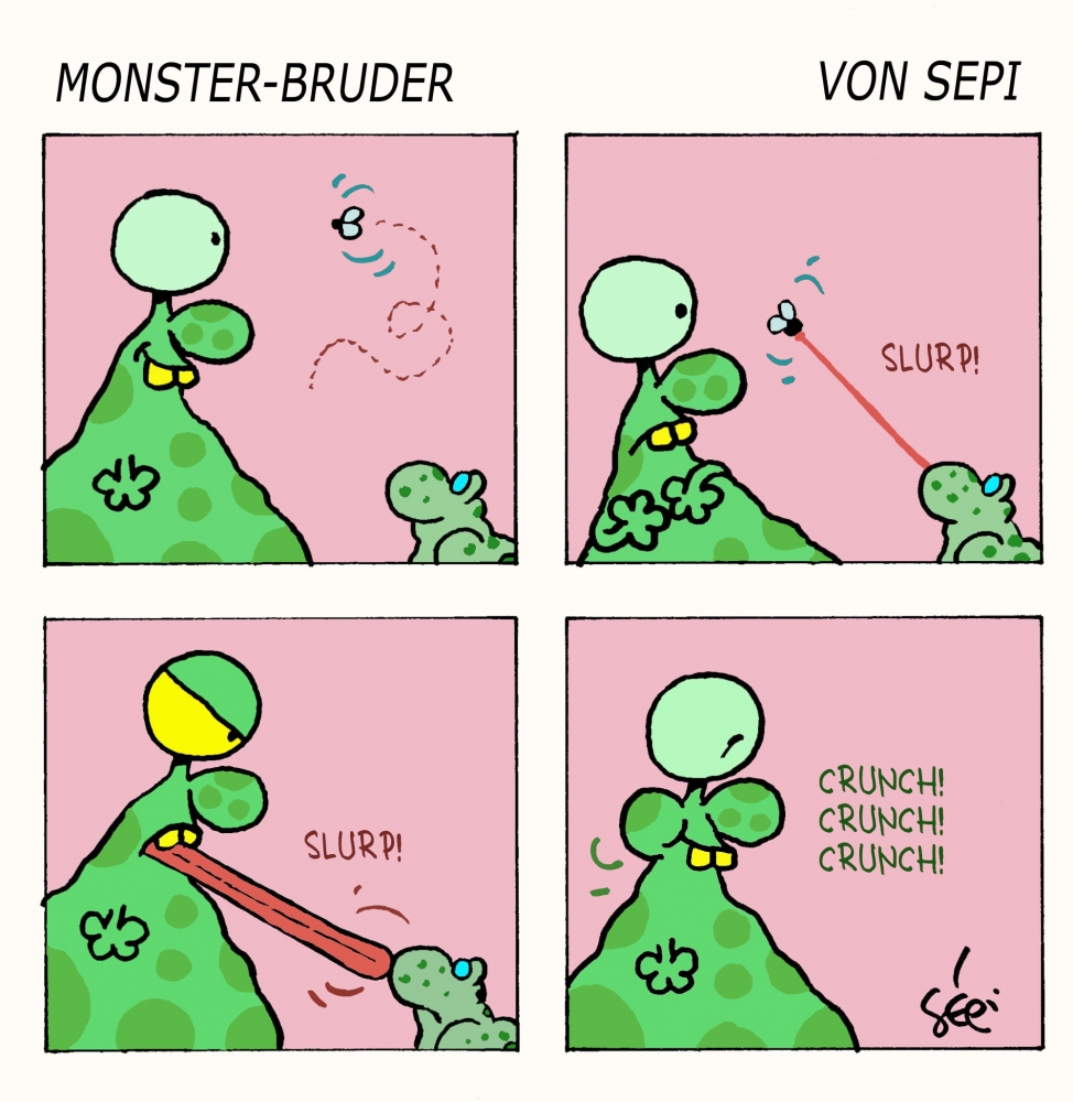 Cartoon: Monster-Brother / Monster-Bruder 1