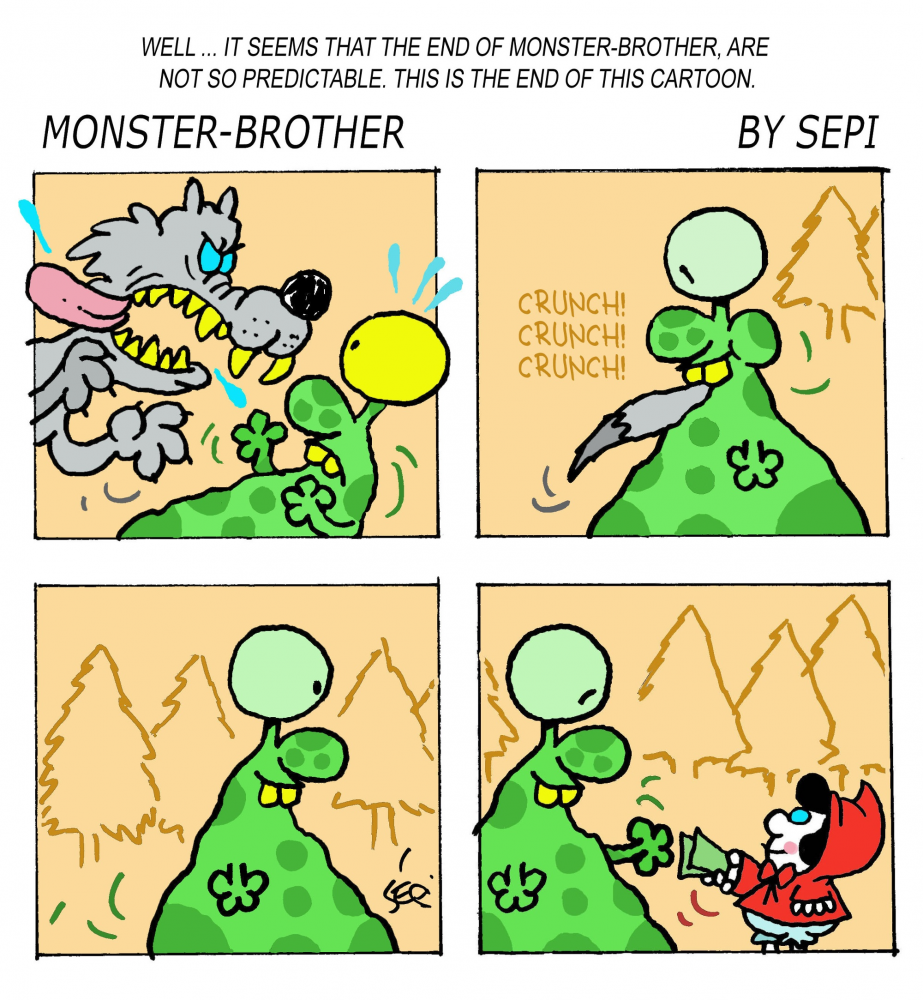 Cartoon: Monster-Brother / Monster-Bruder 1