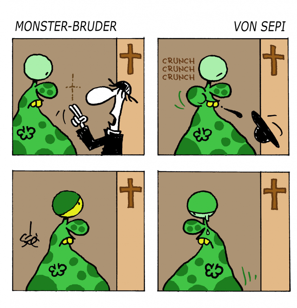 Cartoon: Monster-Brother / Monster-Bruder 1