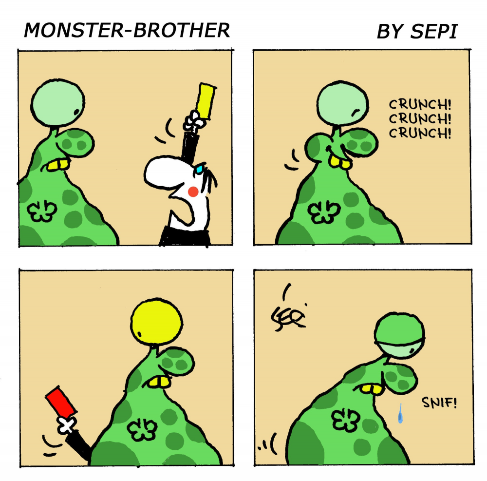Cartoon: Monster-Brother / Monster-Bruder 1