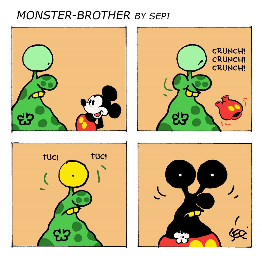Cartoon: Monster-Brother / Monster-Bruder 1