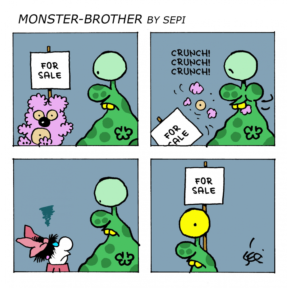 Cartoon: Monster-Brother / Monster-Bruder 1