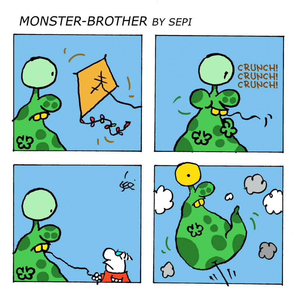 Cartoon: Monster-Brother / Monster-Bruder 1