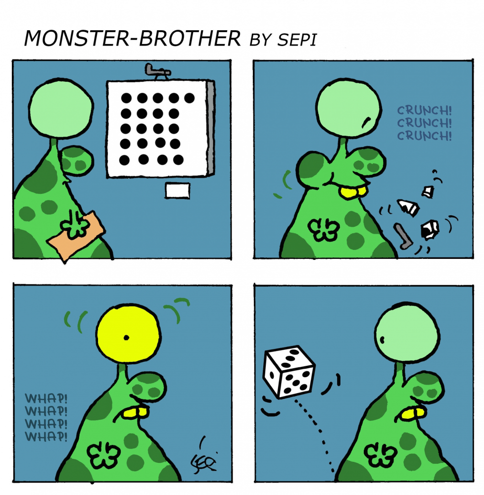 Cartoon: Monster-Brother / Monster-Bruder 1