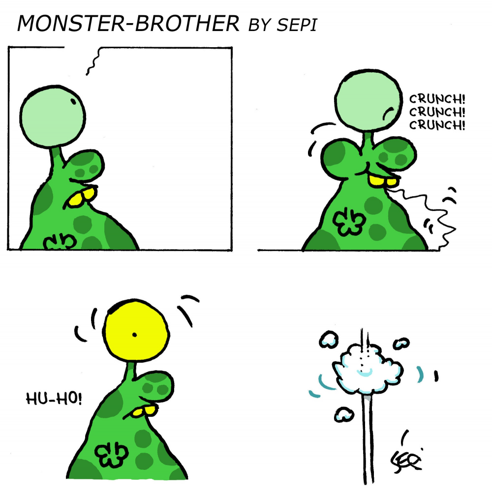 Cartoon: Monster-Brother / Monster-Bruder 1