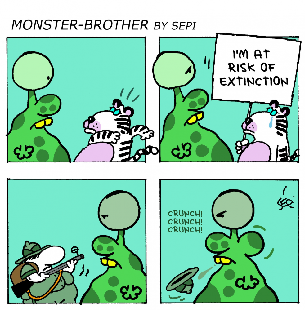 Cartoon: Monster-Brother / Monster-Bruder 1