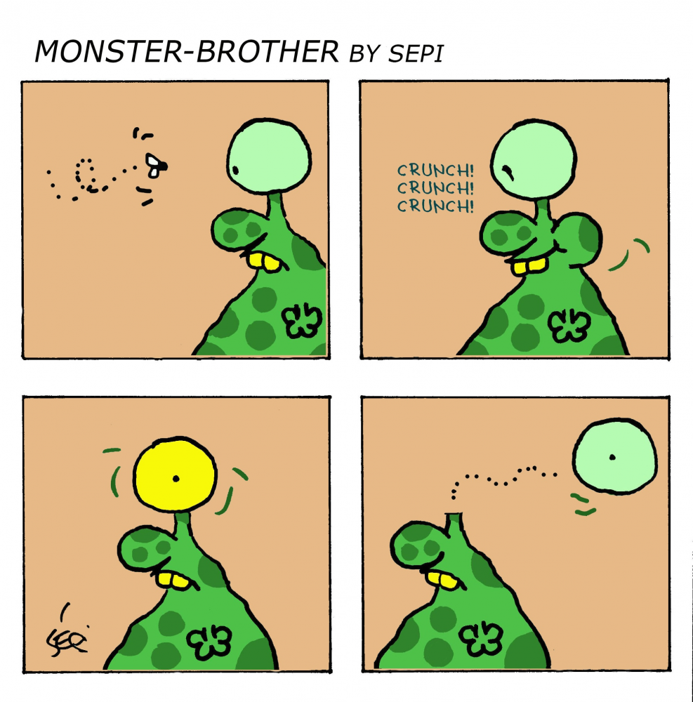 Cartoon: Monster-Brother / Monster-Bruder 1