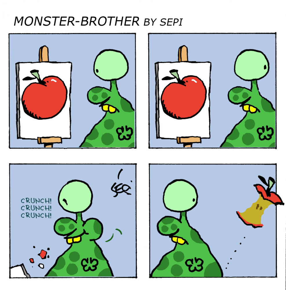 Cartoon: Monster-Brother / Monster-Bruder 1