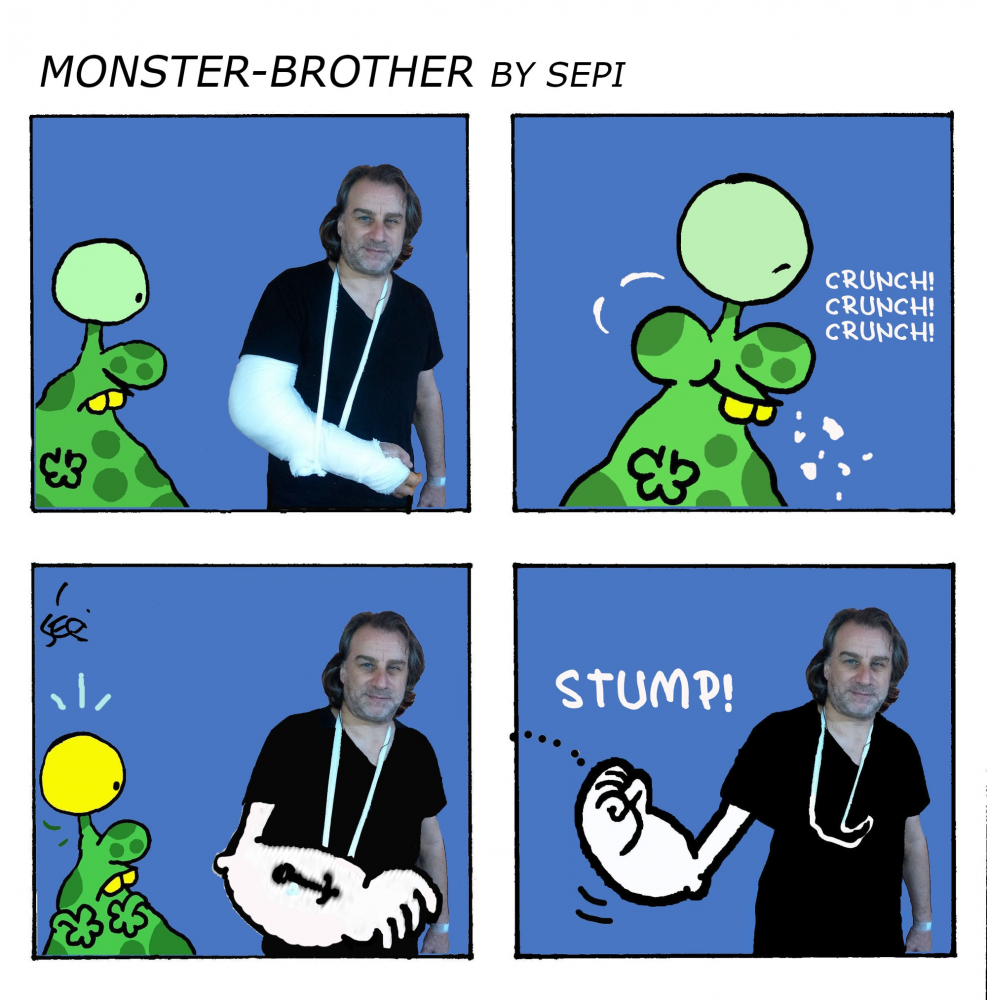 Cartoon: Monster-Brother / Monster-Bruder 1